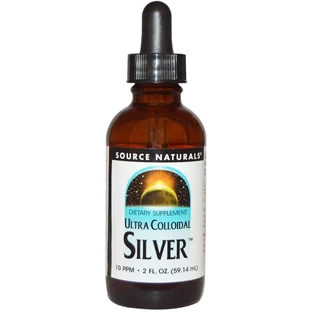 Колоїдне срібло ультра, Colloidal Silver, Source Naturals, 10 PPM, 59.14 мл.