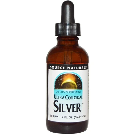 Колоїдне срібло ультра, Colloidal Silver, Source Naturals, 10 PPM, 59.14 мл.: ціни та характеристики