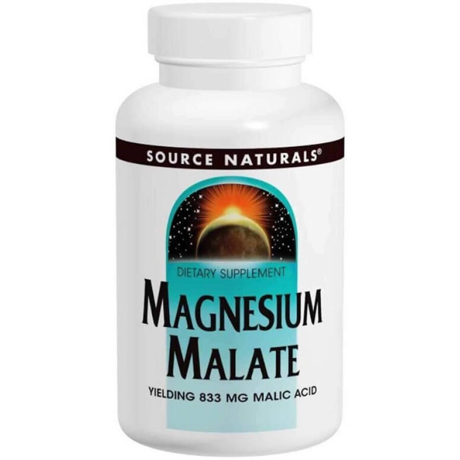 Магній малат, Magnesium Malate, Source Naturals, 180 таблеток: ціни та характеристики