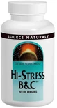 Стрес формула, Hi-Stress B & C, Source Naturals, 120 таблеток