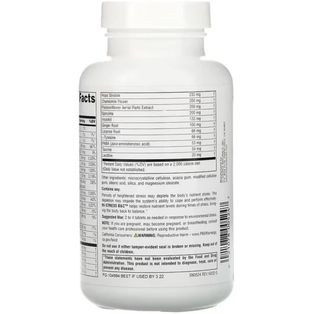 Стресс комплекс, Source Naturals, 120 tablets: цены и характеристики