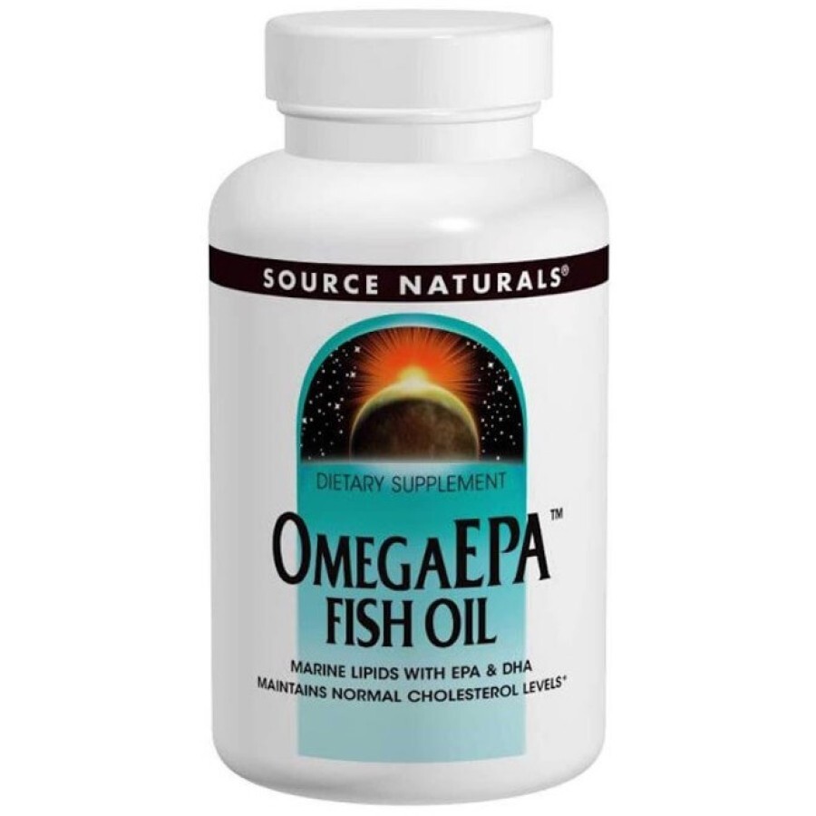 Риб'ячий жир Омега-3, Omegaepa Fish Oil, Source Naturals, 1000 мг, 100 капсул: ціни та характеристики