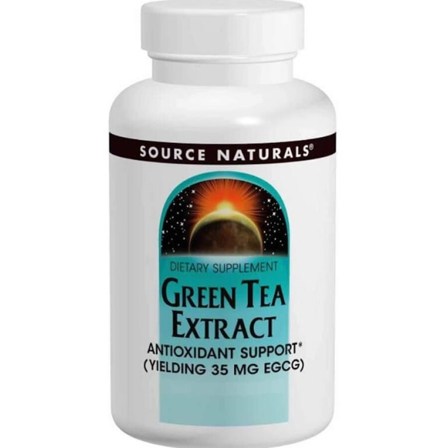 Зеленый чай экстракт (Green Tea Extract), Source Naturals, 60 таб.: цены и характеристики