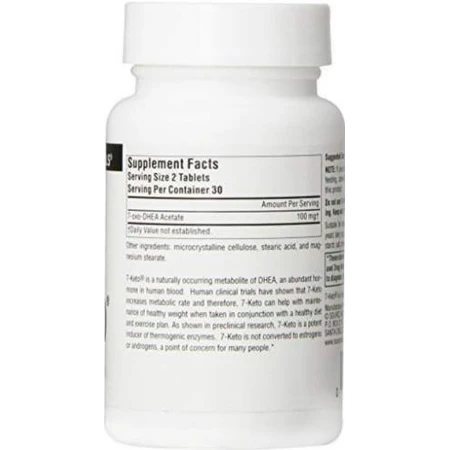 7 кето ДГЕА метаболіт, 7-Keto DHEA Metabolite, Source Naturals, 50 мг, 60 таб.: ціни та характеристики