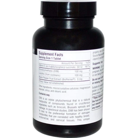 Диіндолілметан, DIM, Source Naturals, 100 мг, 60 таблеток.: ціни та характеристики