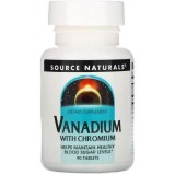 Хром и ванадий, Source Naturals, 90 tablets