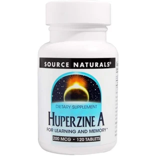 Вітаміни для мозку, Huperzine A, Source Naturals, 200 мкг, 120 таблеток
