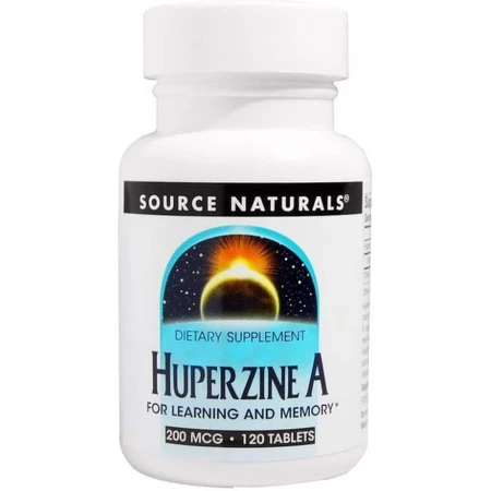 Вітаміни для мозку, Huperzine A, Source Naturals, 200 мкг, 120 таблеток: ціни та характеристики