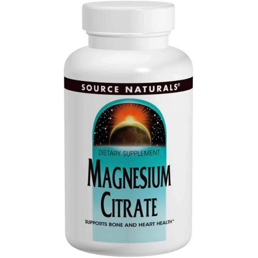 Цитрат магнію, Magnesium Citrate, Source Naturals, 133 мг, 180 капсул: ціни та характеристики