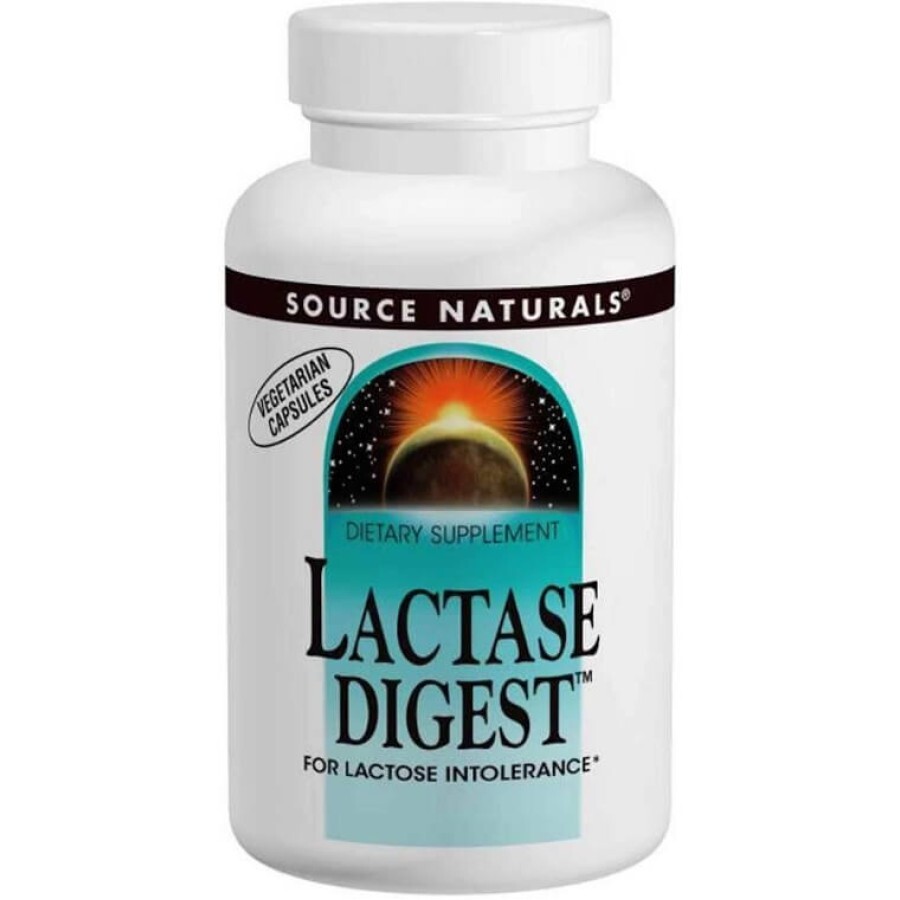 Лактаза (Lactase Digest), Source Naturals, 180 капсул: ціни та характеристики