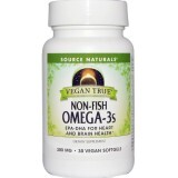 Омега-3 из морских водорослей, Non-Fish Omega-3, Source Naturals, для веганов, 300 мг, 30 капсул