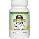 Омега-3 из морских водорослей, Non-Fish Omega-3, Source Naturals, для веганов, 300 мг, 30 капсул: цены и характеристики