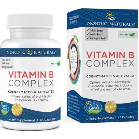 Nordic Naturals, Vitamin B Complex, 45 Soft Gels
