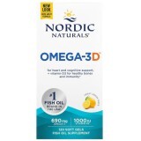 Риб'ячий жир омега-Д3 (лимон), Omega-3D, Nordic Naturals, 1000 мг, 120 капсул