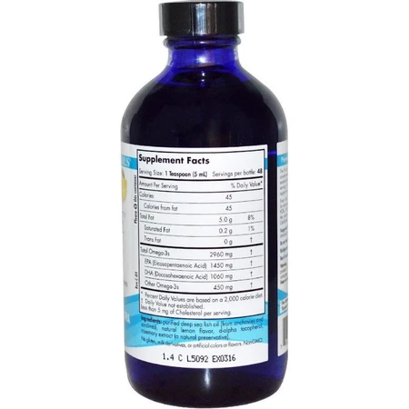 Концентрират (концентрат) рыбьего жира (лимон), Nordic Naturals, 237 мл.: цены и характеристики