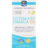 Рыбий жир омега-Д3 (лимон), Nordic Naturals, 1000 мг, 120 кап.