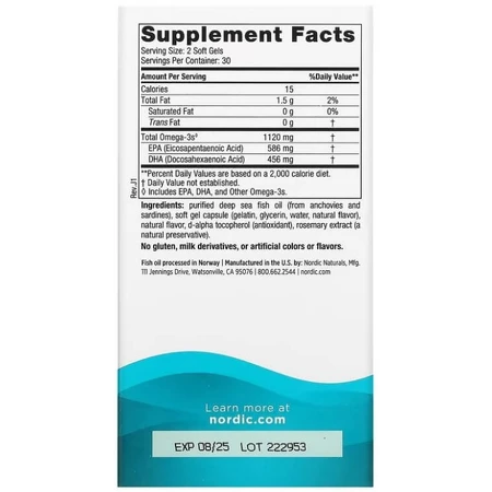 Рыбий жир мини (клубника), Nordic Naturals, 650 мг, 60 желе: цены и характеристики