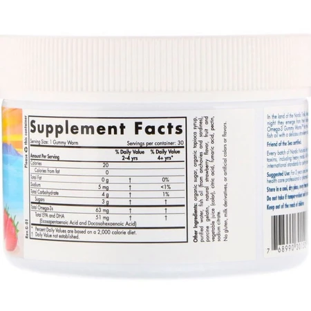 Риб'ячий жир для дітей (полуниця), Omega-3 Gummy, Nordic Naturals, 30 желе: ціни та характеристики