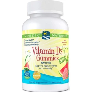 Витамин D3 для детей, Vitamin D, Nordic Naturals, 120 желе