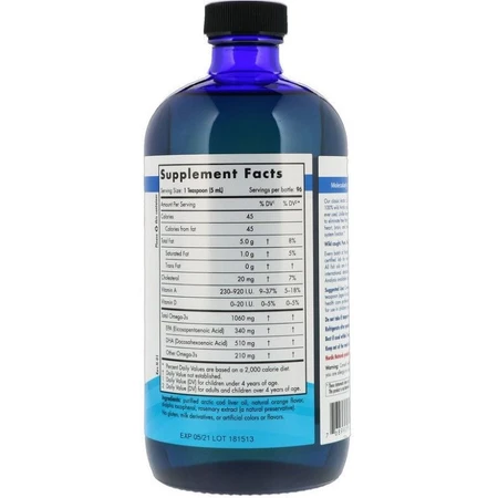 Рыбий жир (апельсин), Nordic Naturals, 473 мл.: цены и характеристики