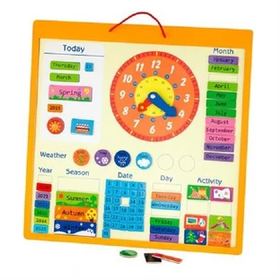 Развивающая игрушка Viga Toys Календарь магнитный англ.
