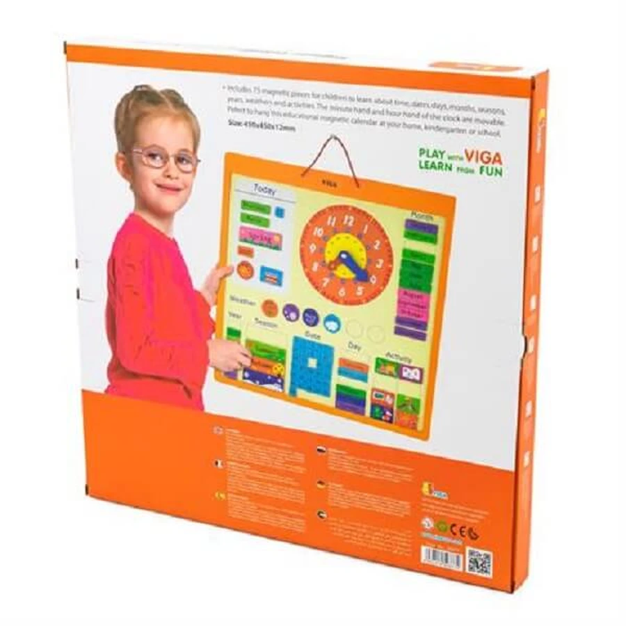 Развивающая игрушка Viga Toys Календарь магнитный англ.: цены и характеристики