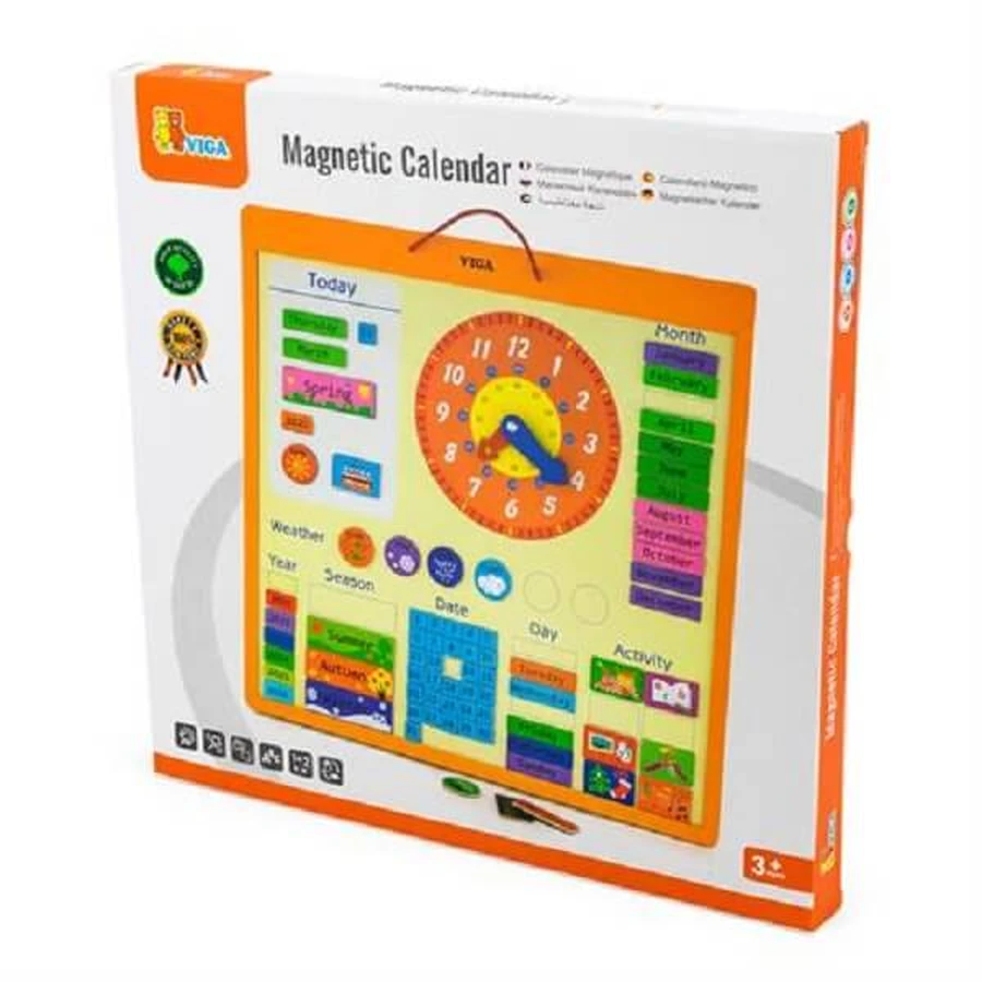 Развивающая игрушка Viga Toys Календарь магнитный англ.: цены и характеристики