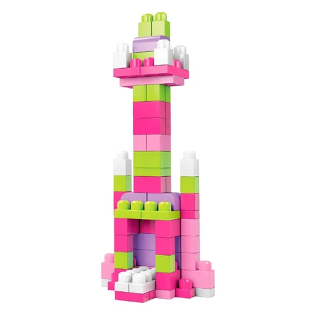 Конструктор Mega Bloks розовый в мешке 80 деталей: цены и характеристики