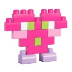 Конструктор Mega Bloks розовый в мешке 80 деталей: цены и характеристики