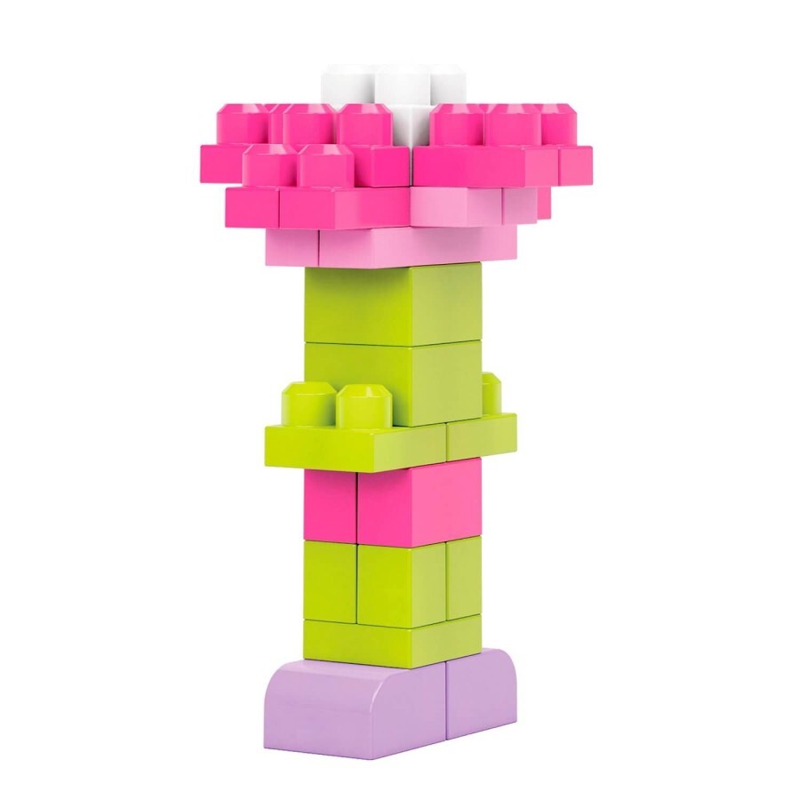 Конструктор Mega Bloks розовый в мешке 80 деталей: цены и характеристики