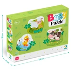 Пазл DoDo 3 в 1 Сельские животные: цены и характеристики