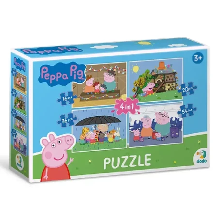 Пазл DoDo 4 в 1 Peppa Pig: ціни та характеристики