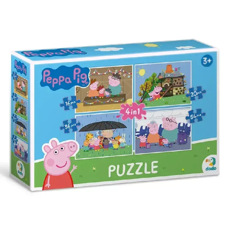 Пазл DoDo 4 в 1 Peppa Pig: ціни та характеристики