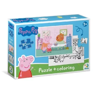 Пазл DoDo на 30 элементов 2 в 1 Peppa Pig