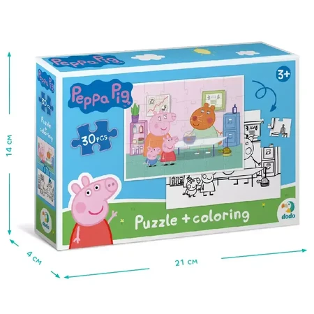 Пазл DoDo на 30 элементов 2 в 1 Peppa Pig: цены и характеристики
