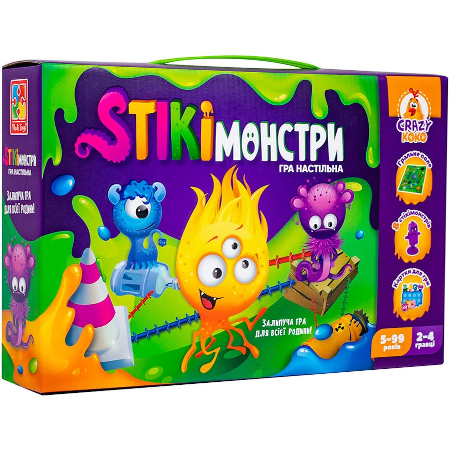 Настольная игра Vladi Toys Стикимонстры (укр: цены и характеристики