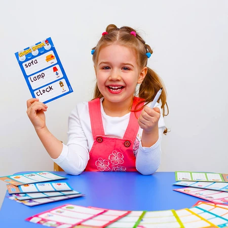 Обучающий набор Vladi Toys Игра с маркером Пиши и вытирай. Первые английские слова: цены и характеристики