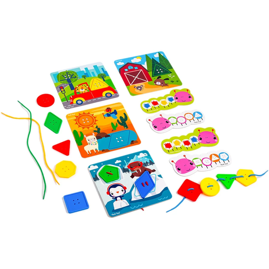 Развивающая игрушка Игра-шнуровка Fisher Price Maxi-пуговицы (укр): цены и характеристики