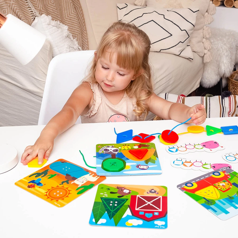 Развивающая игрушка Игра-шнуровка Fisher Price Maxi-пуговицы (укр): цены и характеристики