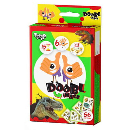 Настольная игра Danko Toys Доббль Картинки: Діно (Doobl Image: Dino), русский
