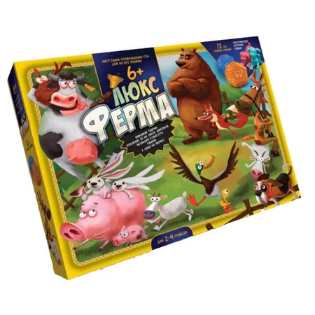 Настільна гра Danko Toys Ферма Люкс, українська: ціни та характеристики