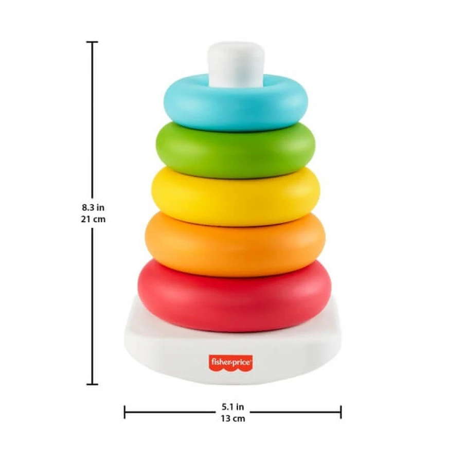 Развивающая игрушка Fisher-Price Пирамидка из эко-материалов: цены и характеристики