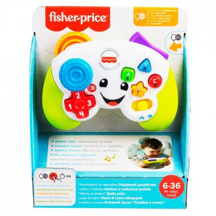 Развивающая игрушка Fisher-Price Умный джойстик Улыбайся и учись (многоязычный): цены и характеристики