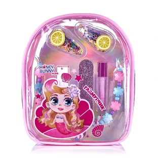 Honey Bunny Miss Рюкзачок Гламурчик (лак для ногтей, блеск для губ, пилочка, заколка для волос, бусы)