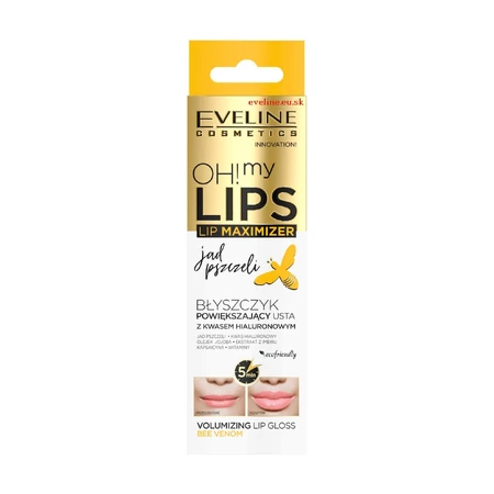 Блиск для губ збільшуючий об'єм з бджолиним токсином Lip Maximizer Eveline Cosmetics: ціни та характеристики