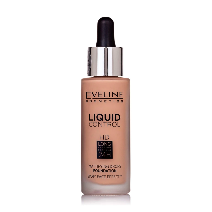 Тональная основа жидкая Liquid control 32мл, 020 Eveline Cosmetics: цены и характеристики