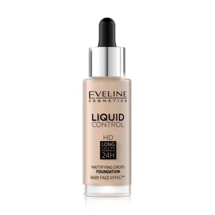 Тональная основа жидкая Liquid Control 32мл, 010 Eveline Cosmetics