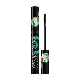 Туш для вій Extension Volume Professional Make-Up 100% водостійка Eveline Cosmetics