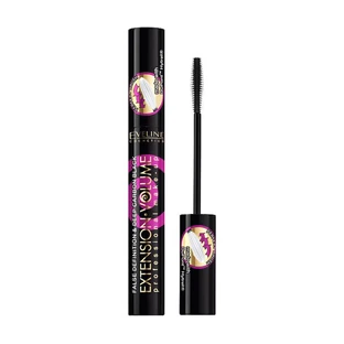 Туш для вій Extension Volume Professional Make-Up об'ємна та подовжуюча Eveline Cosmetics