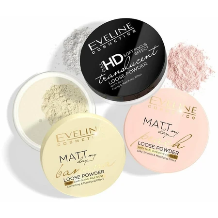 Пудра розсипчаста матуюча Matt My Day Banana 6 г, Eveline Cosmetics: ціни та характеристики